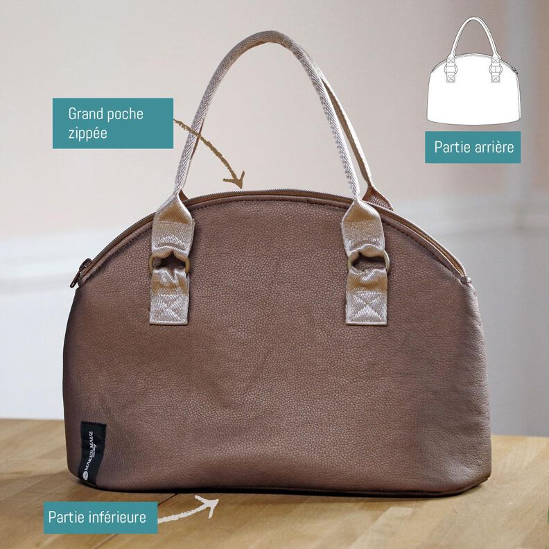 Sac à main Zahro Patron et instructions  de couture image number 9