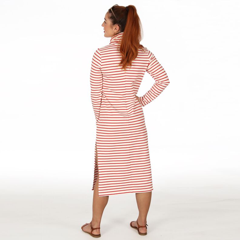 Robe droite fendue - Madame NORA - XS-XXL image number 3