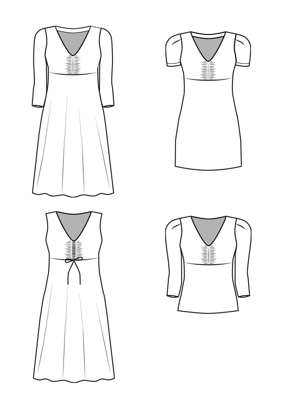 Robe ou Top PETITE ESA 34-50 PDF A4, A0 image number 10