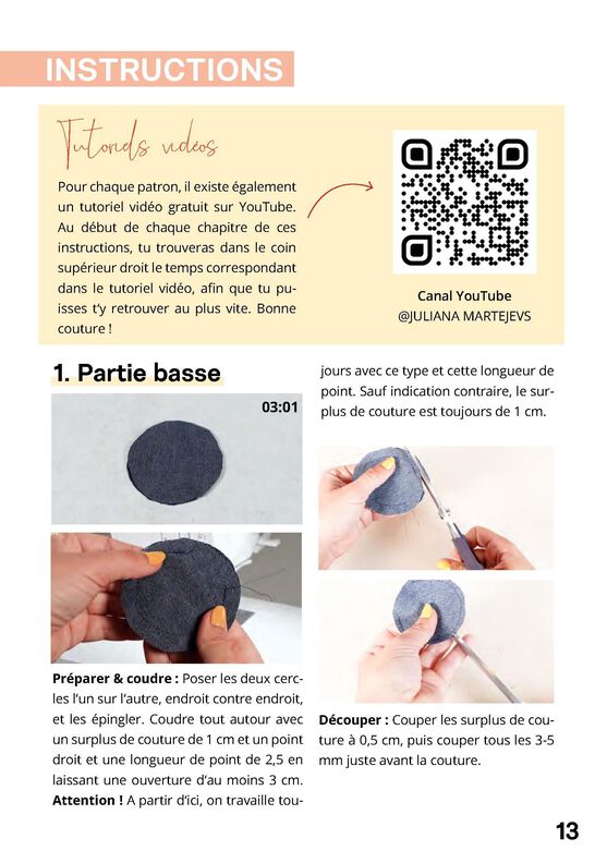 Patron Collier rose, Patron de couture accessoire image number 10