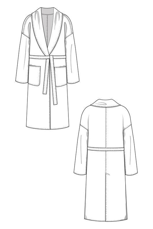Patron manteau à broder, XS-XXXL, Patron de broder image number 6