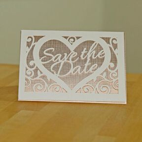 Carte Save the date Card - Fichier traceur