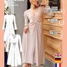 Patron de robe midi en jersey pour femme, elegante thumbnail number 5