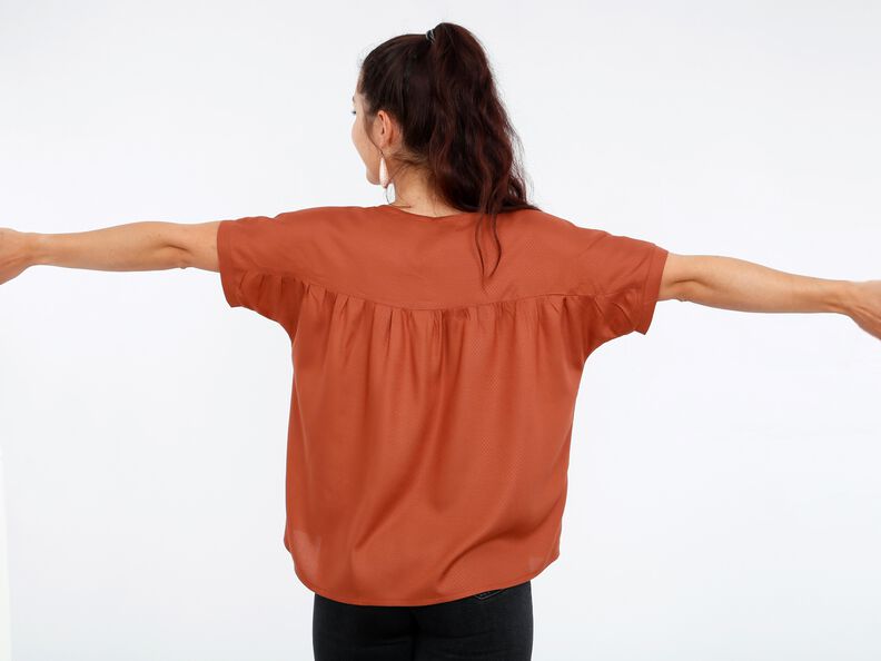 MADAME SUZY - Chemisier ample froncé XS-XXL image number 5