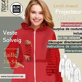  Patron Veste Solveig | Veste cintrée avec capuche 