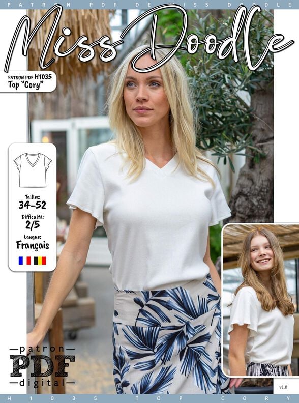 Top Cory Patron de Couture  image number 2