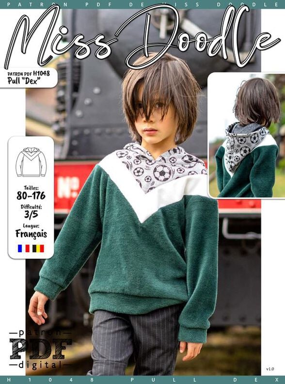 Pull Dex Patron de Couture  image number 2