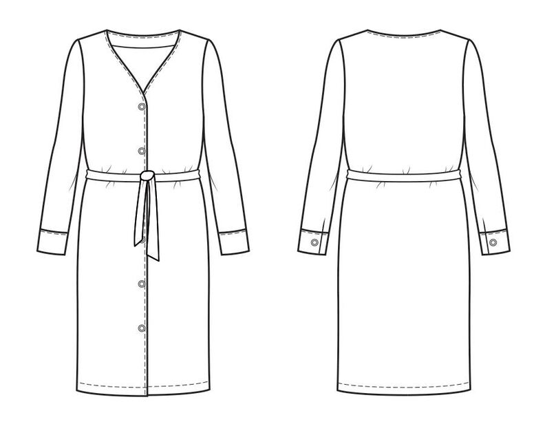 Robe Maria Patron de Couture image number 3