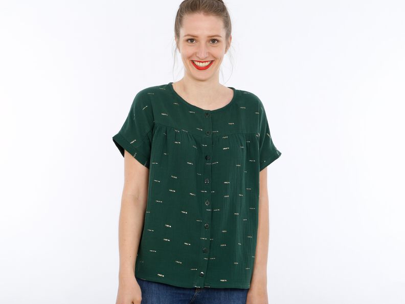 MADAME SUZY - Chemisier ample froncé XS-XXL image number 6