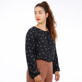Madame KRISSI chemisier au col plissé et à manches - XS-XXL