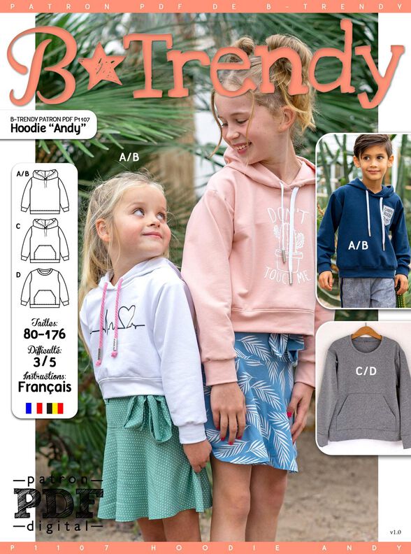 Hoodie ANDY Patron de Couture + Tutoriel image number 2