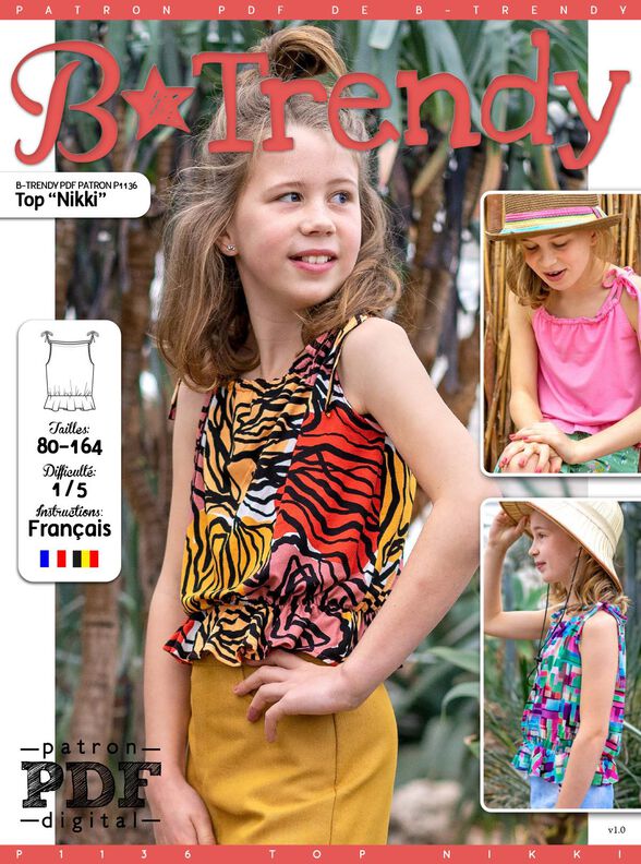 Top  "Nikki" Patron de Couture  image number 2