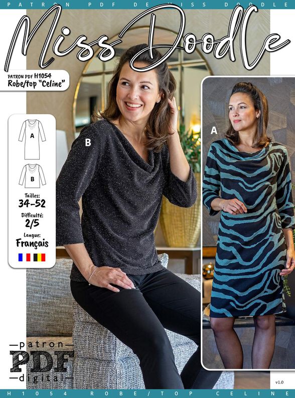 Robe/ Top Celine Patron de Couture image number 2