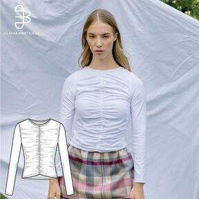 Patron Top à manches longues fronces XS-XXXL 