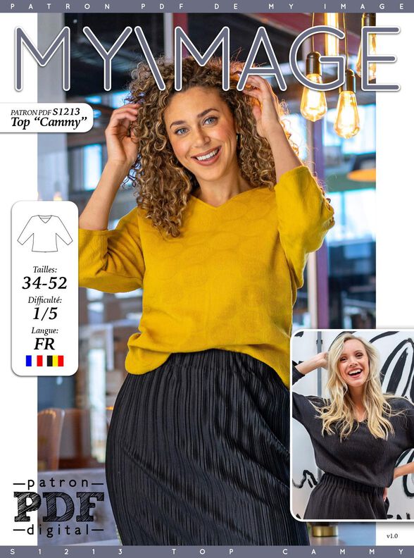 Top Cammy Patron de Couture image number 2