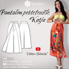 Pantalon portefeuille  Katja | E-Book | Tailles XXS-7XL