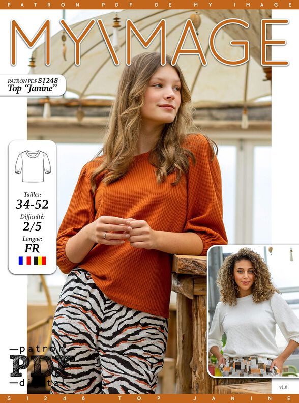 Top Janine Patron de Couture image number 2