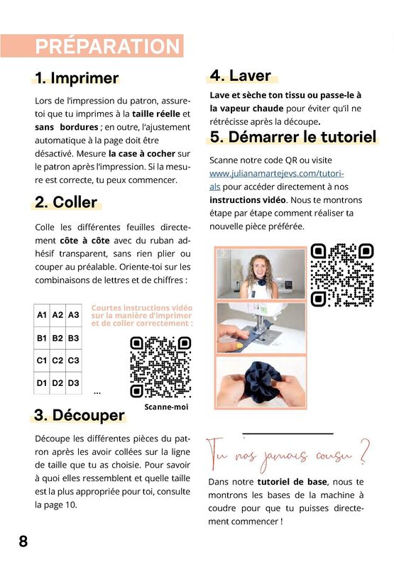 Patron Collier rose, Patron de couture accessoire image number 9