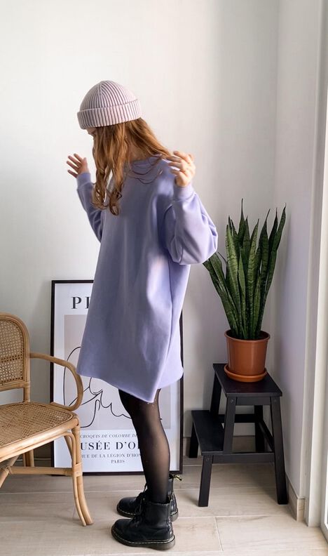 Sweatshirt oversize / Robe sweat - T34-50 image number 6