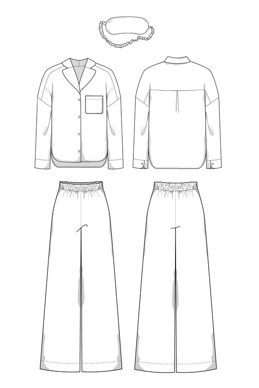 Pyjama Femme Patron de couture XS-XXXL image number 6