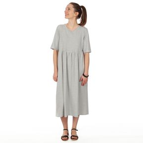 Madame CAROL - Robe T-shirt froncée à la taille  XS-XXL