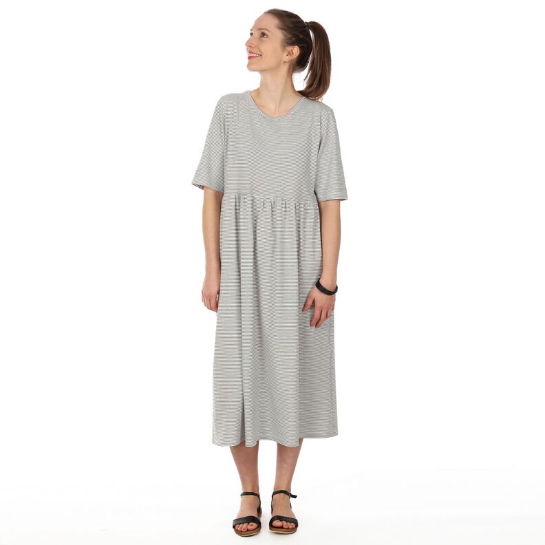 Madame CAROL - Robe T-shirt froncée à la taille  XS-XXL image number 1