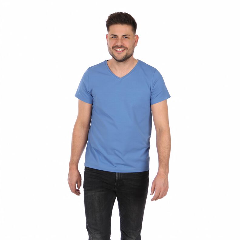 MONSIEUR ERIK - T-shirt droit - col V  XS-XXL image number 6