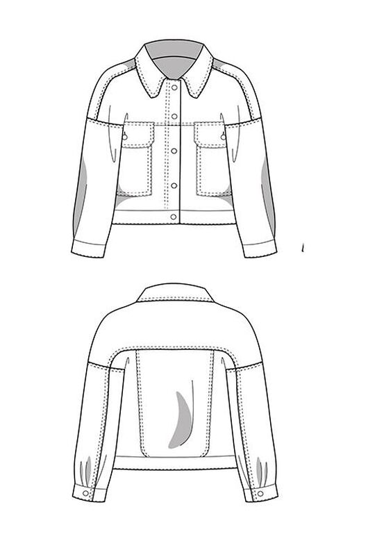 Patron Veste en jean, XS-XXXL, Patron de couture image number 6