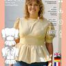 Blouse à basque Patron de couture femmes en tailles XS-XXXL thumbnail number 6