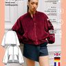 Patron de blouson bomber pour femme Veste simple thumbnail number 5