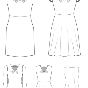 Top ou robe PETITE Yelda PDF A4+A0+fichier projecteur