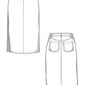 Patron jupe jean, XS-XXXL, Patron de couture jupe thumbnail number 6