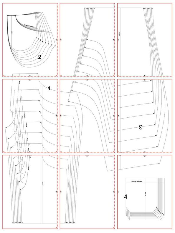 Shorts  "Brett" Patron de Couture  image number 4