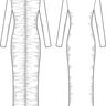 Patron Midi-Robe à manches longues XS-XXXL  thumbnail number 5
