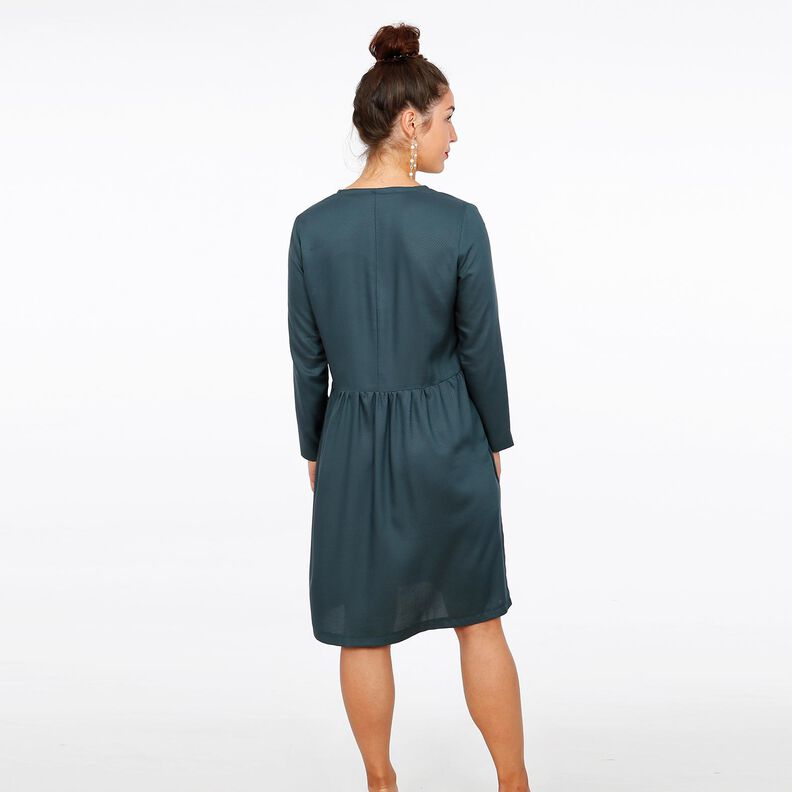 Madame MARY - Robe à col en V et jupe froncée XS-XXL image number 4