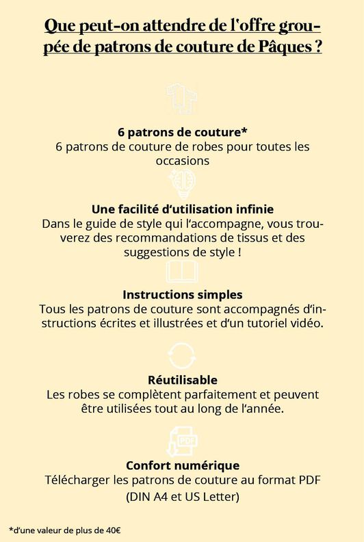 Robe ensemble de patrons , XS-XXXL, Patron de couture image number 7
