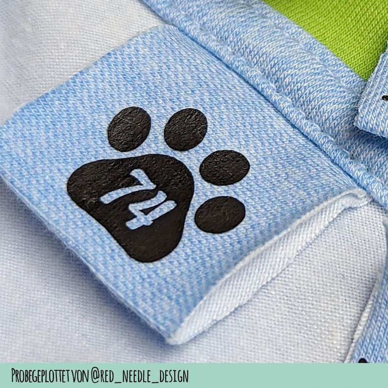 Étiquette de taille patte enfants - Fichier traceur image number 5