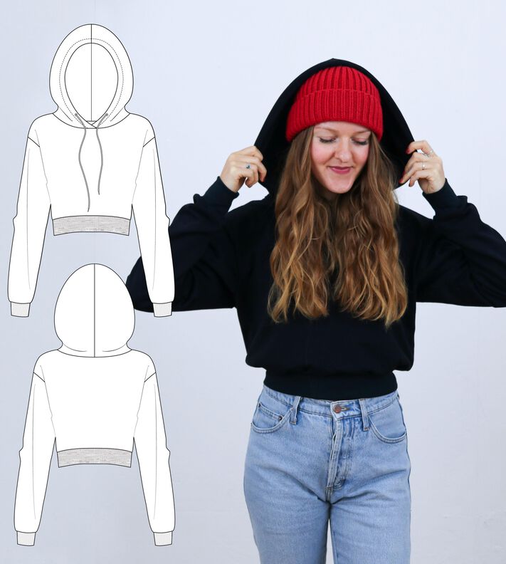 Sweat à capuche T34-56 - PATRON DE COUTURE image number 2