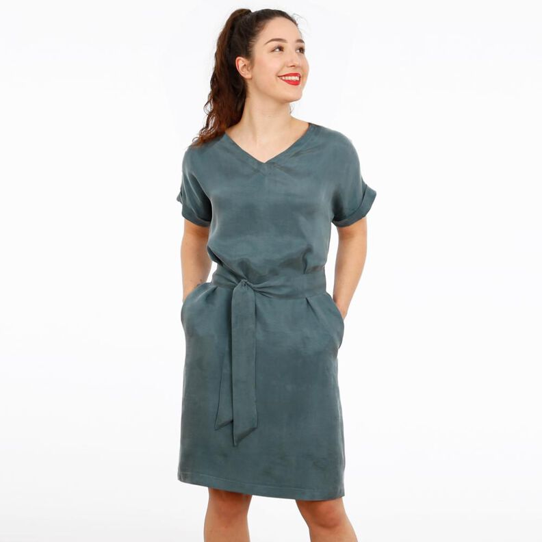 Robe décontractée avec col en V Madame VIKKI XS-XXL image number 1