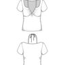 Patron Top dos nu avec instructions, XS-XXXL, Patron top thumbnail number 6