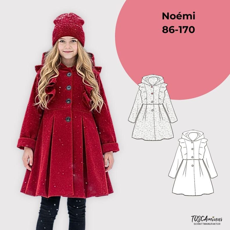 Manteau pour enfant Noémi taille 86-170 Patron à coudre image number 1