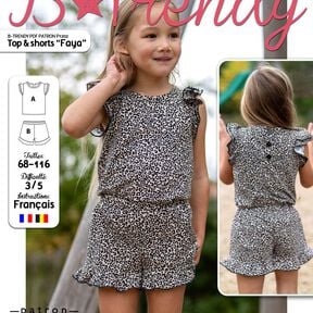 Top/shorts Faya Patron de Couture