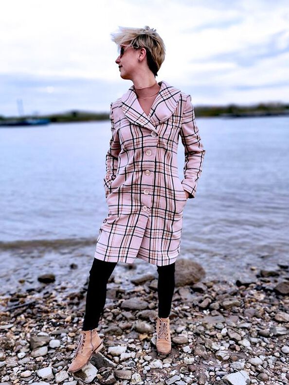 Manteau ou veste NATALJA 34-54 PDF A4, A0 tutoriel imagé image number 3