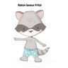 Fichier de broderie raton laveur Fritzi thumbnail number 1
