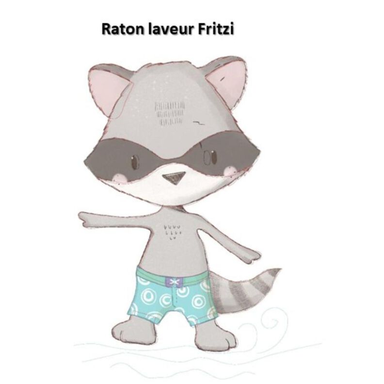 Fichier de broderie raton laveur Fritzi image number 1