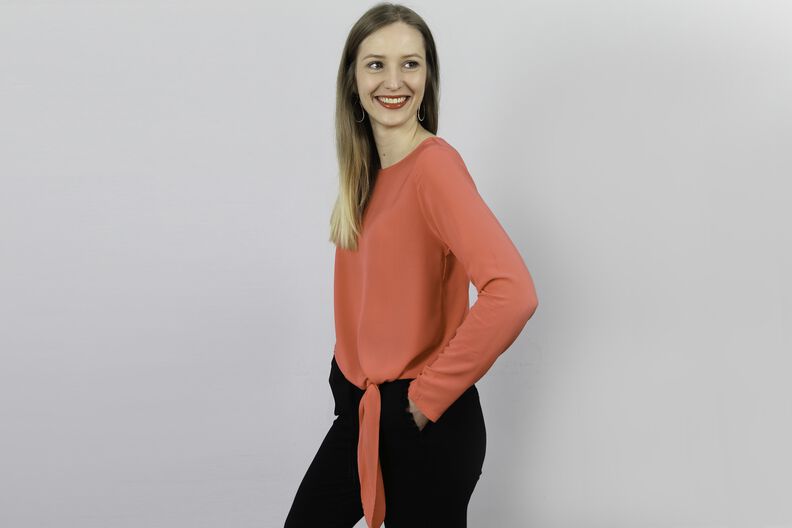 Madame PINA - Chemisier à nœuds XS-XL image number 5