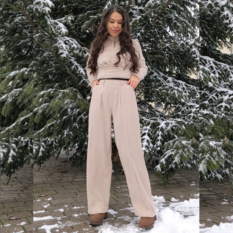 Pantalon Patli - Pantalon à plis oversize avec poches image number 2