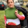 T-shirt/robe avec col montant poitrine 79-154 cm thumbnail number 7