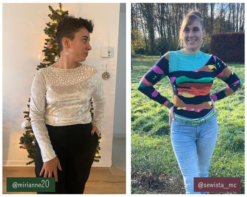 Haut asym&eacute;trique &agrave; manches longues &ndash; ANOUK image number 7