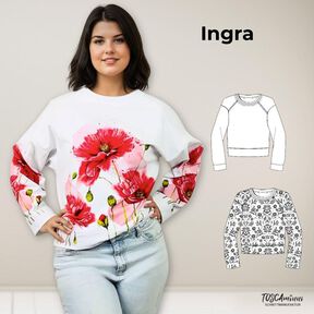 Patron femme : Chemise raglan Ingra | couture débutante